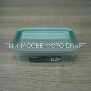 Fresh food storage container ARDESTO 0.52l, plastic, rectangular, green