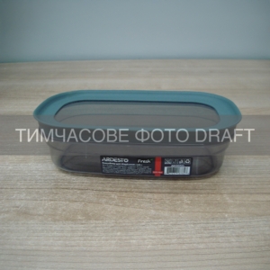 Fresh food storage container ARDESTO 0.65l, plastic, rectangular, grey