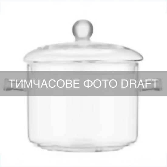 Casserole with lid ARDESTO Black Mars 2l, borosilicate glass