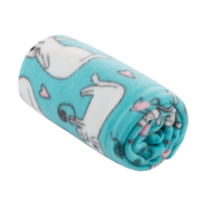 Fleece blanket ARDESTO 130x160cm, 100% polyester, cats, blue