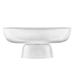 Fruit bowl ARDESTO Iceberg 26x11cm, glass, transparent