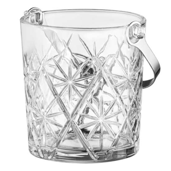 Ведро для льда со щипцами ARDESTO Alba 980мл, стекло, прозрачный