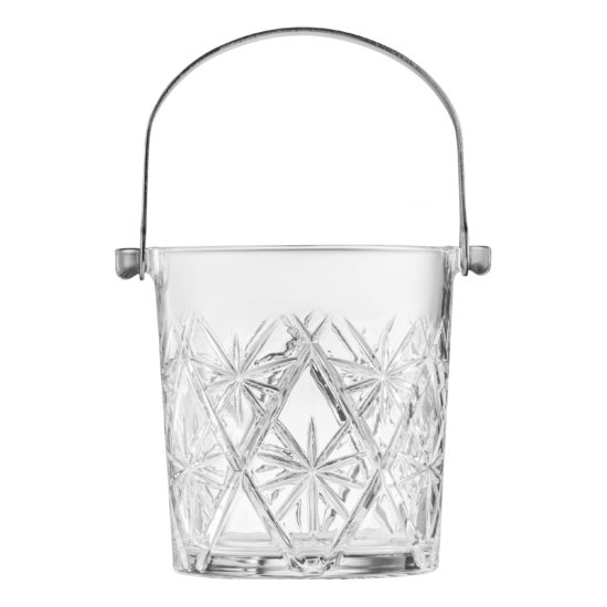 Ведро для льда со щипцами ARDESTO Alba 980мл, стекло, прозрачный
