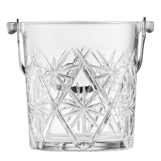 Ведро для льда со щипцами ARDESTO Alba 980мл, стекло, прозрачный