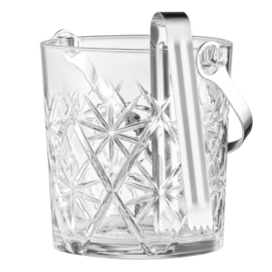 Ведро для льда со щипцами ARDESTO Alba 980мл, стекло, прозрачный
