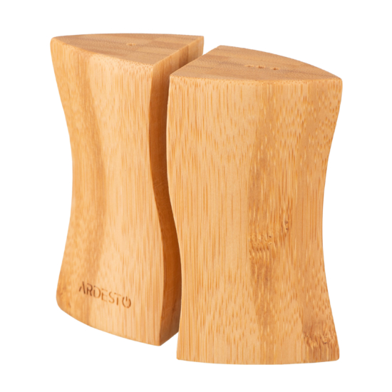 Набір для солі та перцю ARDESTO Midori, 2 предмети, 10мл, 9.5х4х9см, бамбук, пластик