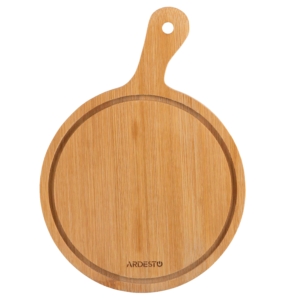 Набір для подачі сиру ARDESTO Midori, 2 предмети, 19.5х14х0.8см, бамбук, нержавіюча сталь