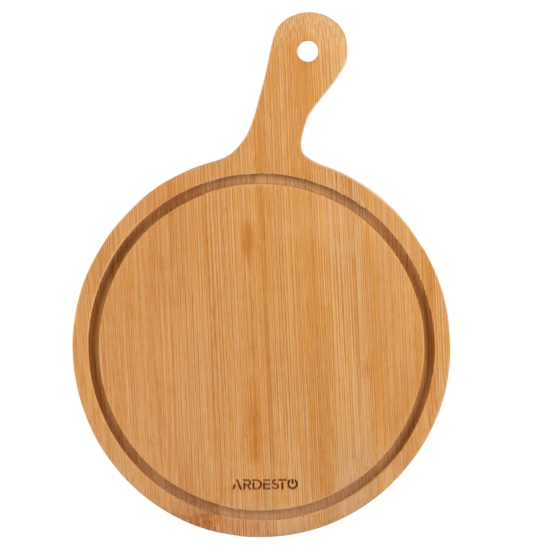 Набір для подачі сиру ARDESTO Midori, 2 предмети, 19.5х14х0.8см, бамбук, нержавіюча сталь