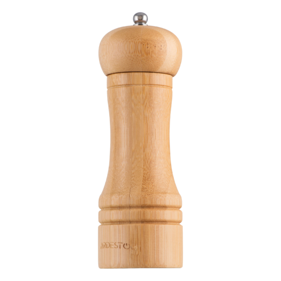 Salt and pepper Mill ARDESTO Midori, 50ml, bamboo, stainless steel