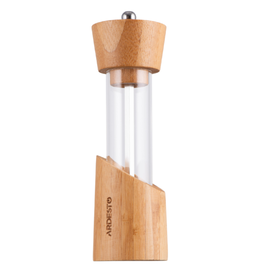 Salt and pepper Mill ARDESTO Midori, 50ml, bamboo, stainless steel