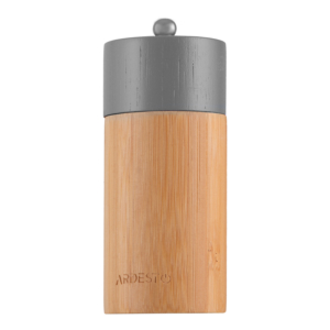 Набір млинків для солі та перцю ARDESTO Midori, 2 предмети, 35мл, бамбук, нержавіюча сталь, пластик, сірий, білий