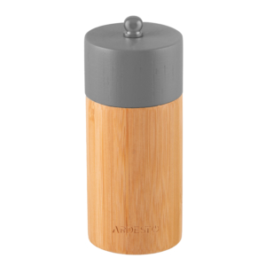 Набір млинків для солі та перцю ARDESTO Midori, 2 предмети, 35мл, бамбук, нержавіюча сталь, пластик, сірий, білий