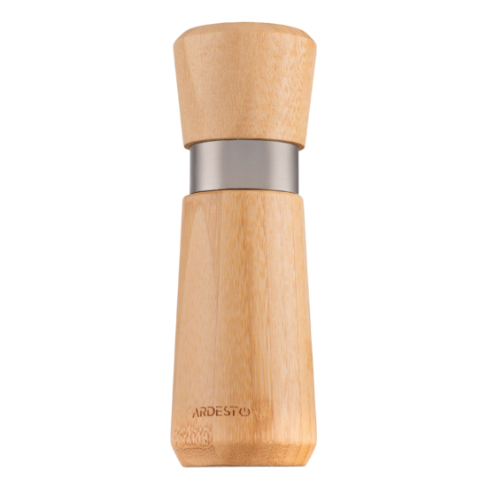Salt and pepper Mill ARDESTO Midori, 50ml, bamboo, stainless steel