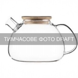 Заварник ARDESTO Gemini Bubble 1500мл, боросиликатное стекло, бамбук, прозрачный