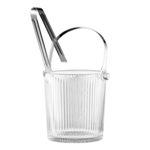 Ice bucket with clip ARDESTO Iceberg 980ml, glass, transparent