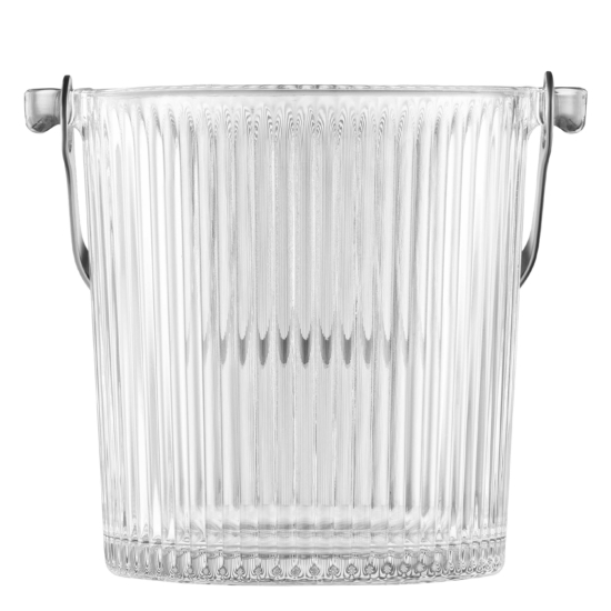 Ice bucket with clip ARDESTO Iceberg 980ml, glass, transparent
