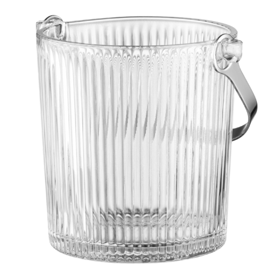 Ice bucket with clip ARDESTO Iceberg 980ml, glass, transparent