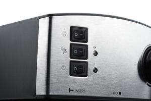 Coffee maker ARDESTO carob Steel Collection 1.6l, ground, hand capuchino maker, silver-black