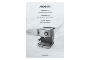 Coffee maker ARDESTO carob Steel Collection 1.6l, ground, hand capuchino maker, silver-black