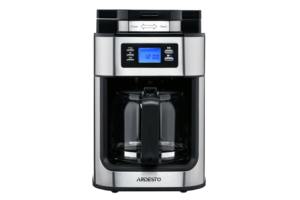 Coffee maker ARDESTO drip Steel Collection 1.2l, ground + beans, display, silver-black