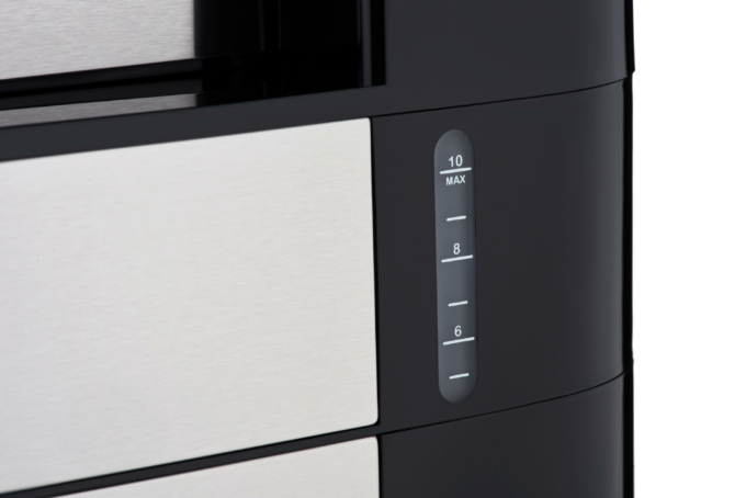 Coffee maker ARDESTO drip Steel Collection 1.2l, ground + beans, display, silver-black