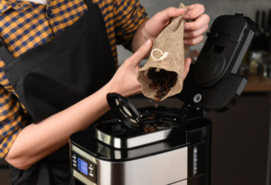 Coffee maker ARDESTO drip Steel Collection 1.2l, ground + beans, display, silver-black