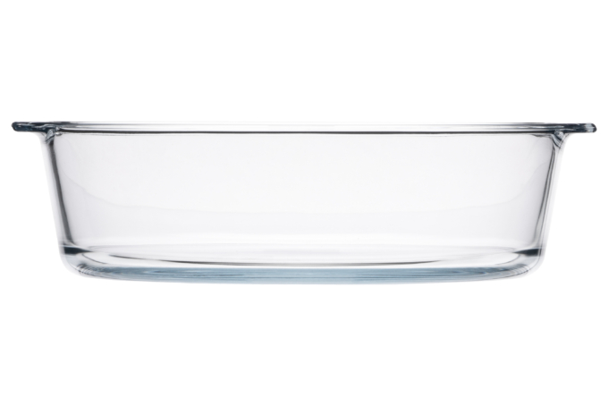 Baking pan ARDESTO Black Mars 23×20.8x7cm, borosilicate glass, round, transparent