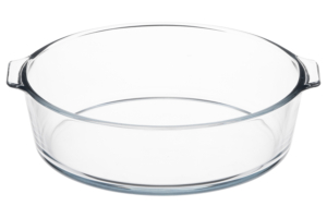 Baking pan ARDESTO Black Mars 23×20.8x7cm, borosilicate glass, round, transparent