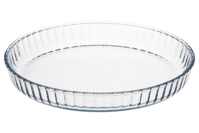Baking pan ARDESTO Black Mars 27.6х3.8cm, borosilicate glass, round, transparent