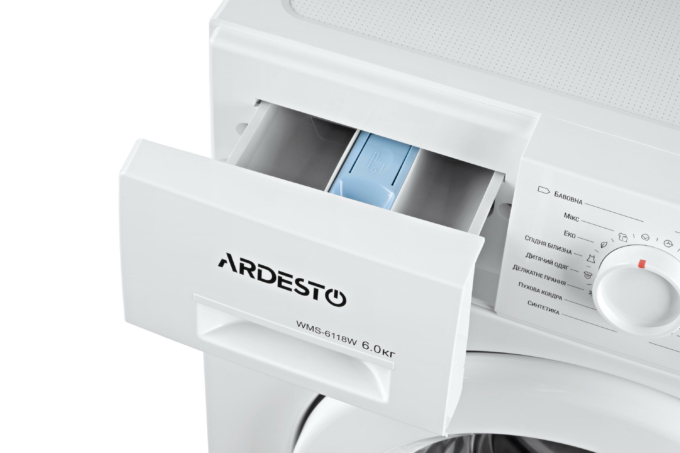 Washing machine ARDESTO front load, 6kg, 1000, A++, 44cm, white