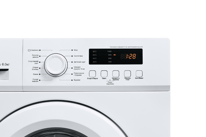Washing machine ARDESTO front load, 6kg, 1000, A++, 44cm, display, white