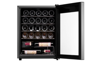 Wine cooler ARDESTO, 64.2x48x44, freez.-66L, 1 zone, bottles -24, ST, display int, black