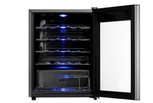 Wine cooler ARDESTO, 64.2x48x44, freez.-66L, 1 zone, bottles -24, ST, display int, black