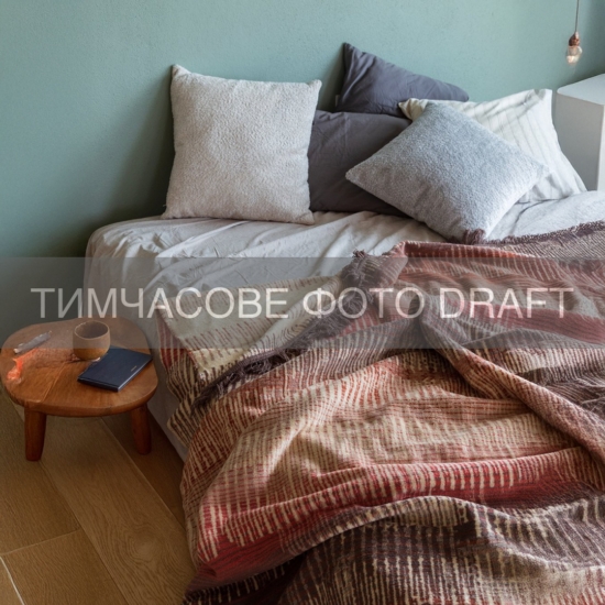 Blanket ARDESTO Leonardo 150х200cm, 50% cotton, 30% polyester, 20% acrylic, zigzag, brown