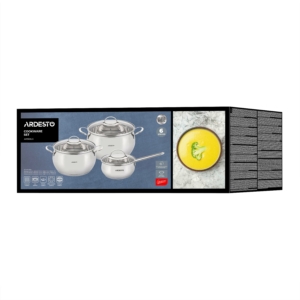 Cookware set ARDESTO Gemini Liguria, 6pcs, stainless steel