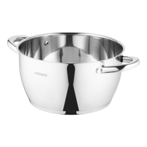 Casserole with glass lid ARDESTO Gemini Lucca, 5.5l, stainless steel