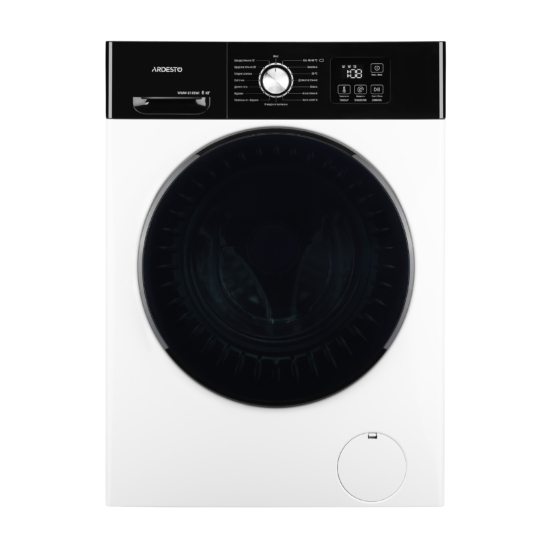 Стиральная машина ARDESTO фронтальная Black Mars, 8кг, 1200, А, 55.5см, дисплей, инвертор, белый