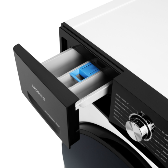 Стиральная машина ARDESTO фронтальная Black Mars, 8кг, 1200, А, 55.5см, дисплей, инвертор, белый