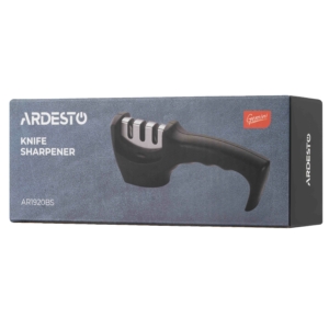 Knife sharpener ARDESTO Gemini, 20.5×5.5×7.5cm, tugston alloy, plastic, black