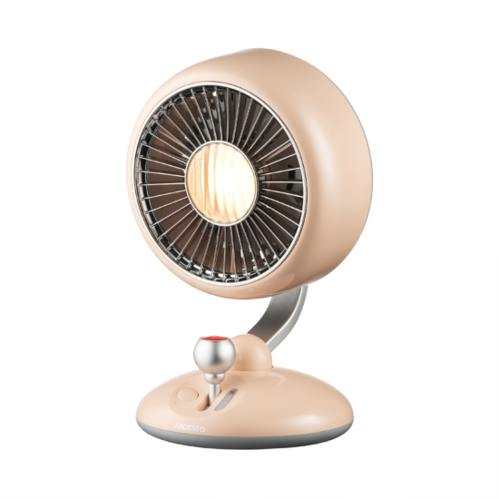 Table fan ARDESTO AviaFan FT-F3600BG desktop, 12cm, rechargeable, backlight, USB-A Type-C, beige