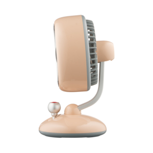 Table fan ARDESTO AviaFan FT-F3600BG desktop, 12cm, rechargeable, backlight, USB-A Type-C, beige