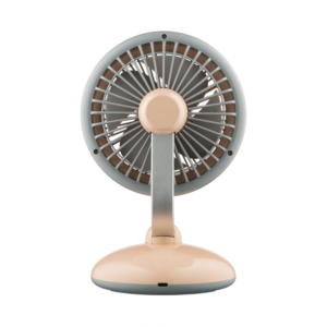Table fan ARDESTO AviaFan FT-F3600BG desktop, 12cm, rechargeable, backlight, USB-A Type-C, beige