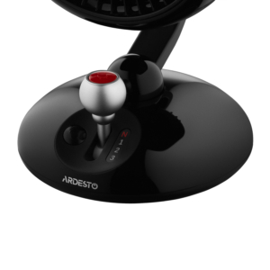 Table fan ARDESTO AviaFan FT-F3600BL desktop, 12cm, rechargeable, backlight, USB-A Type-C, black