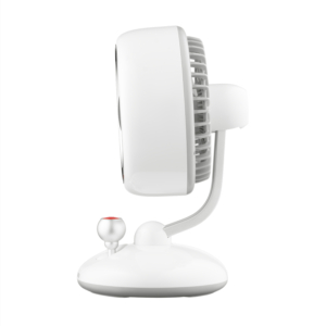 Table fan ARDESTO AviaFan FT-F3600W desktop, 12cm, rechargeable, backlight, USB-A Type-C, white