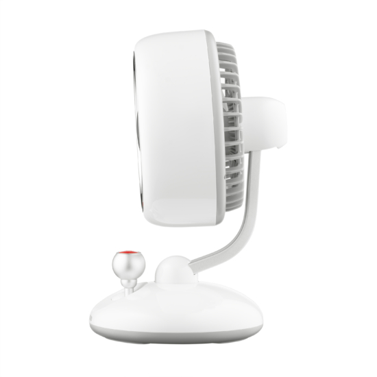 Table fan ARDESTO AviaFan FT-F3600W desktop, 12cm, rechargeable, backlight, USB-A Type-C, white