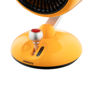 Table fan ARDESTO AviaFan FT-F3600Y desktop, 12cm, rechargeable, backlight, USB-A Type-C, yellow