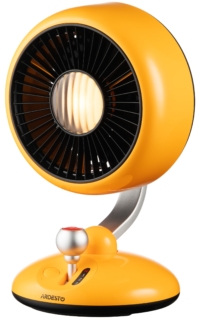 Вентилятор ARDESTO AviaFan FT-F3600Y настольный, 12см, аккумулятор, подсветка, USB-A Type-C, жёлтый