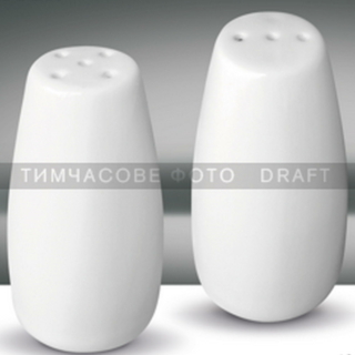 Set for salt and pepper ARDESTO Ancona, 2 items, porcelain, white