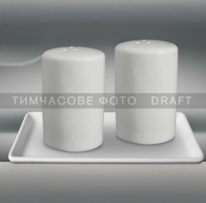 Набор для соли и перца ARDESTO, 3 предмета, фарфор, белый