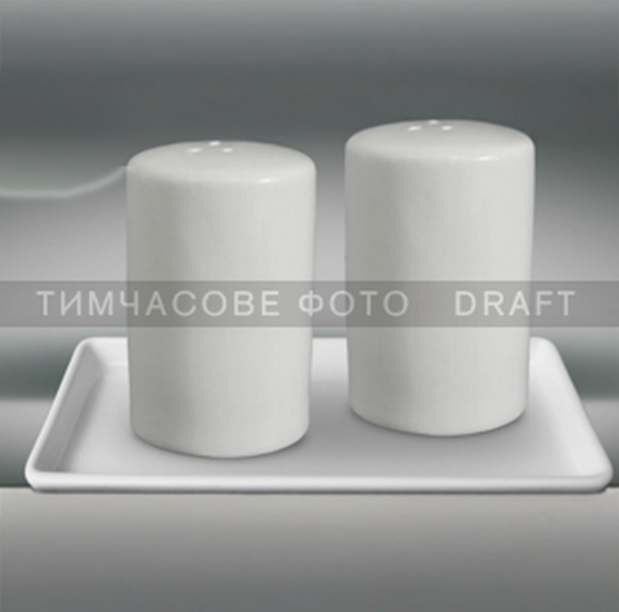 Набор для соли и перца ARDESTO, 3 предмета, фарфор, белый